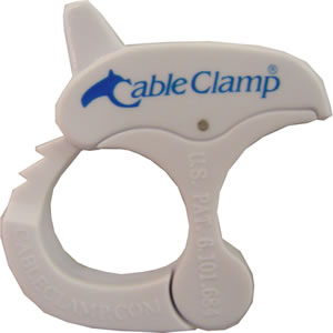 Cable Clamp Small White  $2.15